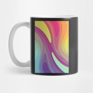 Rainbow | Fluid Contemporary Digital Art Mug